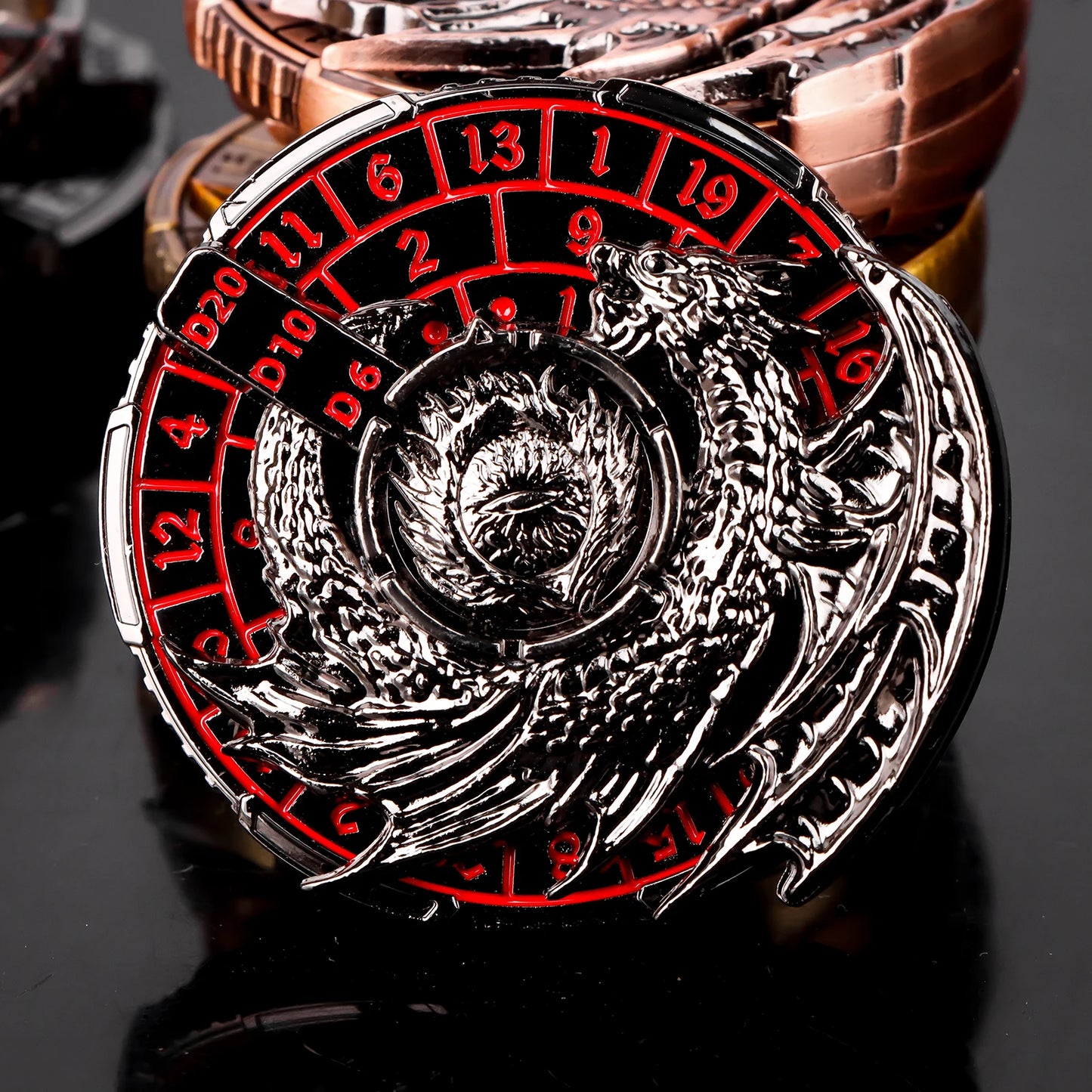 The Wyrmwheel Relics – Arcane Gyro Dice of the Sixfold Spiral