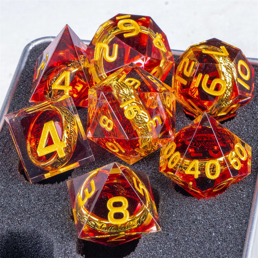 Lord of Dice Polyhedral Dice Set - Infernal Ring