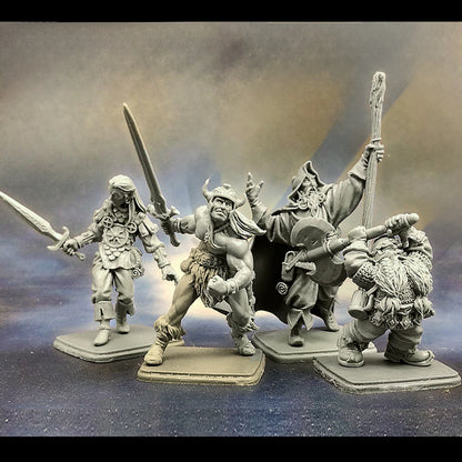 Legends of the Shattered Realm – Unassembled Resin Hero Set