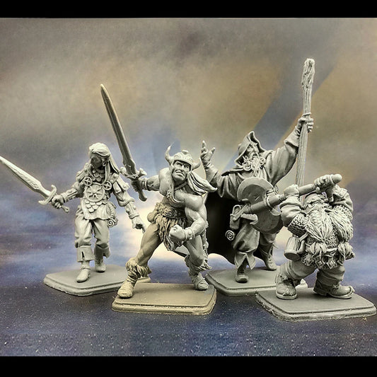 Legends of the Shattered Realm – Unassembled Resin Hero Set