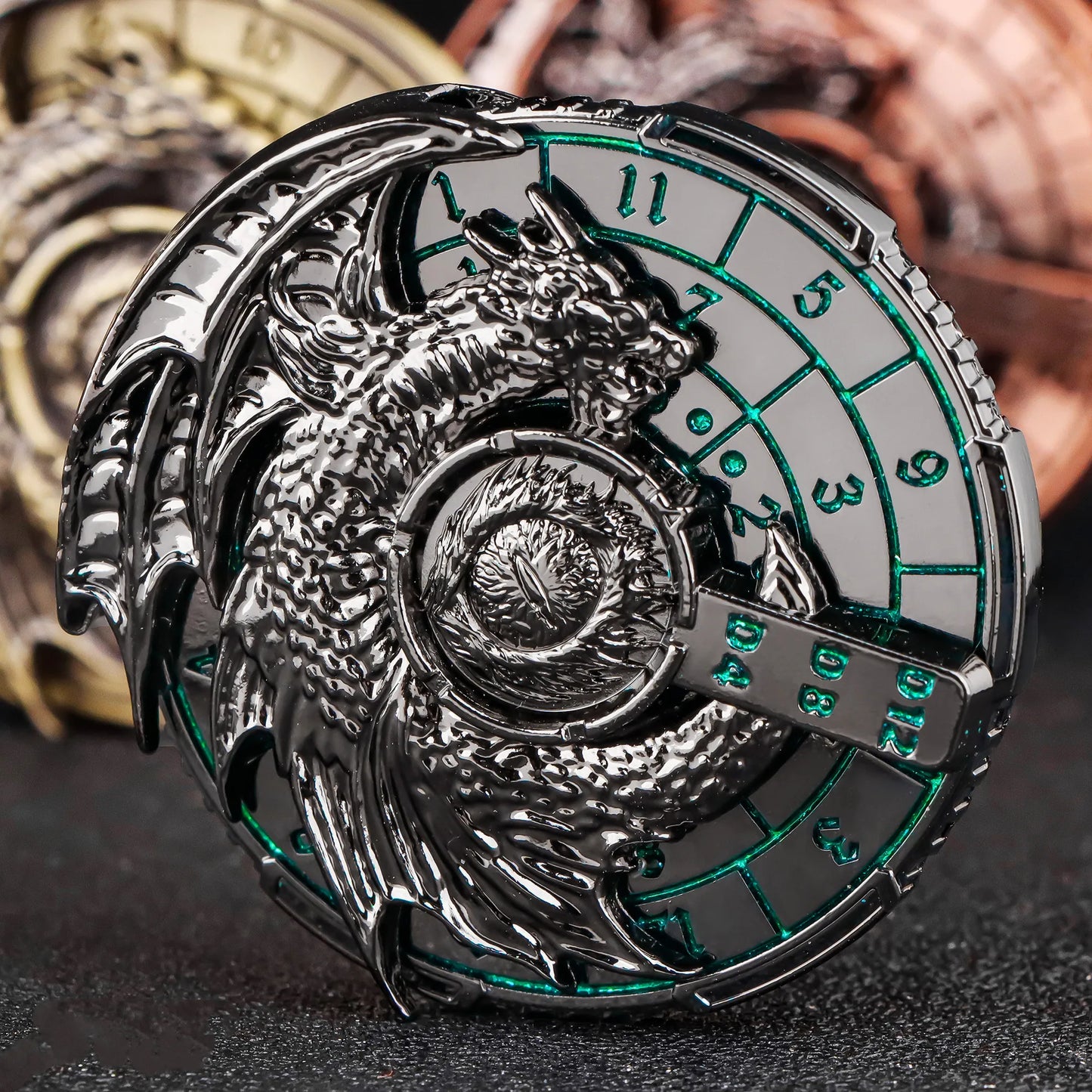 The Wyrmwheel Relics – Arcane Gyro Dice of the Sixfold Spiral
