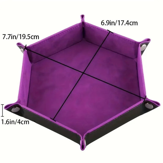 The Hex of Holding – Foldable Dice Tray